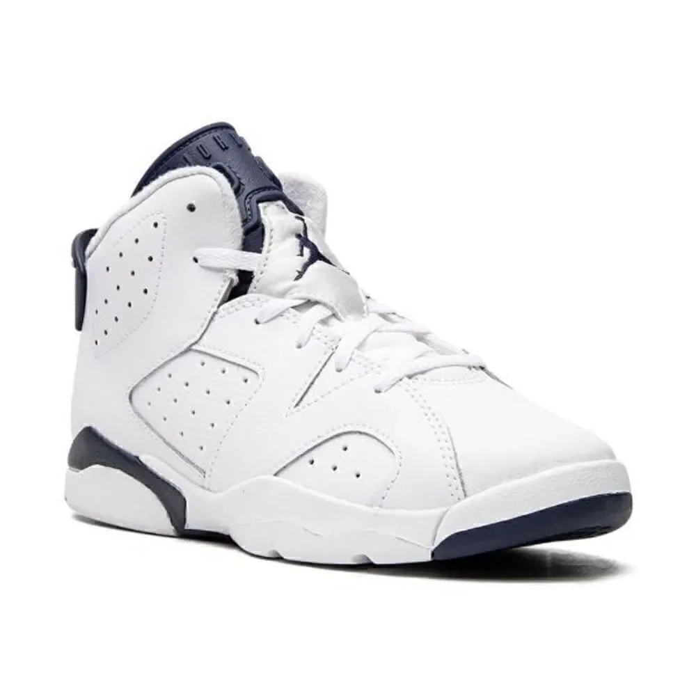 Nike AIR JORDAN 6 MIDNIGHT NAVY PS (PRESCHOOL) 2022 - Picture 4 of 13
